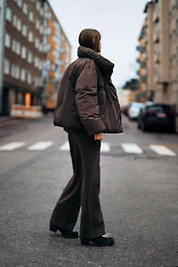 WATER AND WIND PROTECTION SHORT PUFFER ANORAK