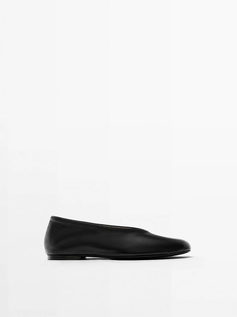 Soft leather ballerinas