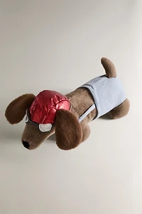 PELUCHE ENFANT CHIEN TECKEL AVIATEUR