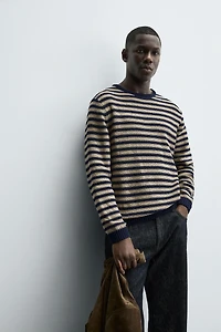 STRIPED JACQUARD SWEATER