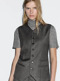 100% wool suit waistcoat