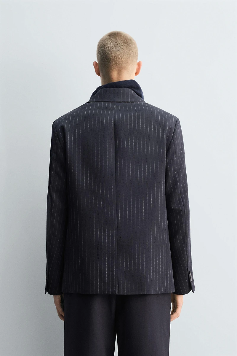 LIMITED EDITION 100% WOOL PINSTRIPE BLAZER