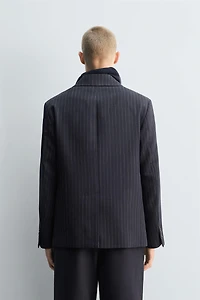 LIMITED EDITION 100% WOOL PINSTRIPE BLAZER