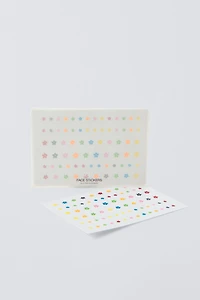 GLITTER FLOWERS ZARA FACE STICKERS