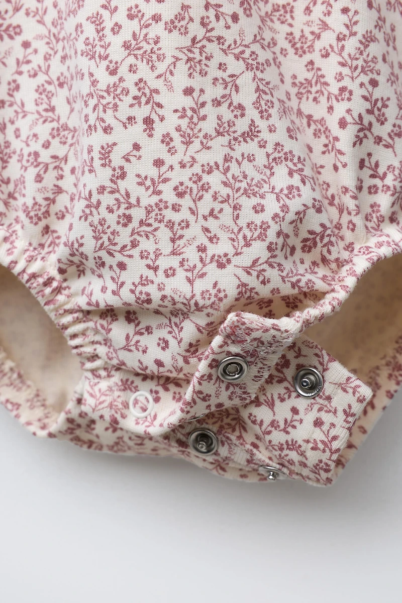 FLORAL BODYSUIT AND LEGGINGS SET