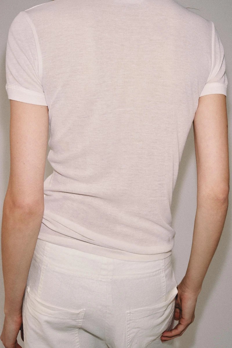 LYOCELL AND SILK T-SHIRT