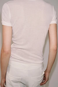 LYOCELL AND SILK T-SHIRT