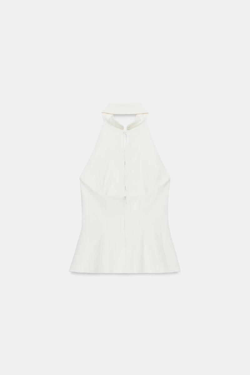 TOP HALTER AVEC BRANDENBOURGS