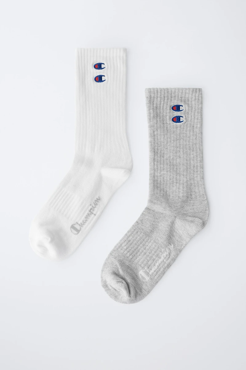TWO-PACK OF CHAMPION ® X ZARA LOGO EMBROIDERED SOCKS
