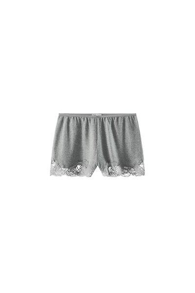 POINTELLE LACE SHORTS