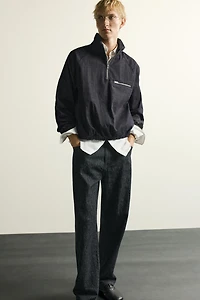 RELAXED FIT DENIM HOODIE