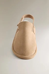 CHILDREN'S WARM LEATHER CLOGS