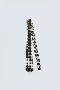100% SILK STRIPED TIE