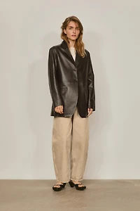 Blazer 100 % cuir nappa avec poches - LIMITED EDITION
