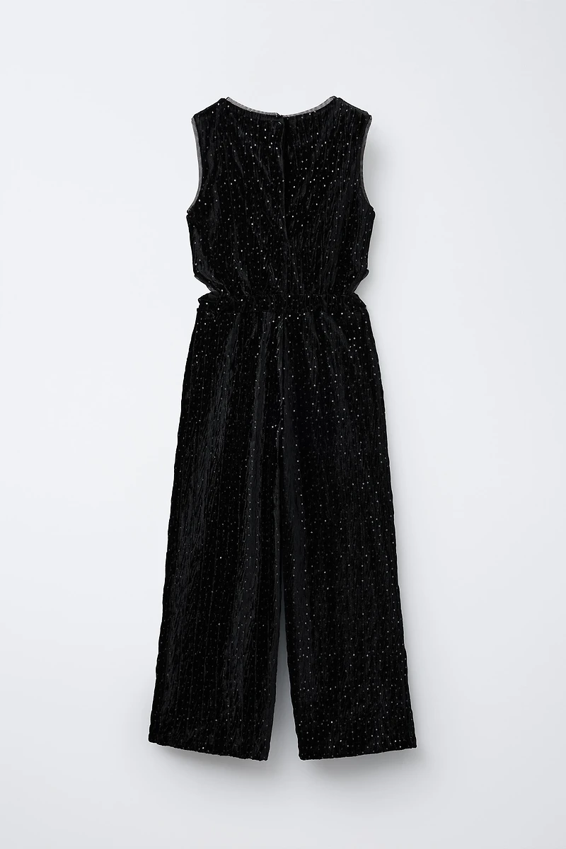 COMBINAISON LONGUE EN VELOURS À PAILLETTES