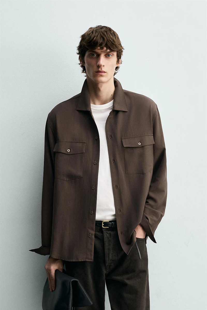 CHEMISE FLUIDE COUPE DÉCONTRACTÉE