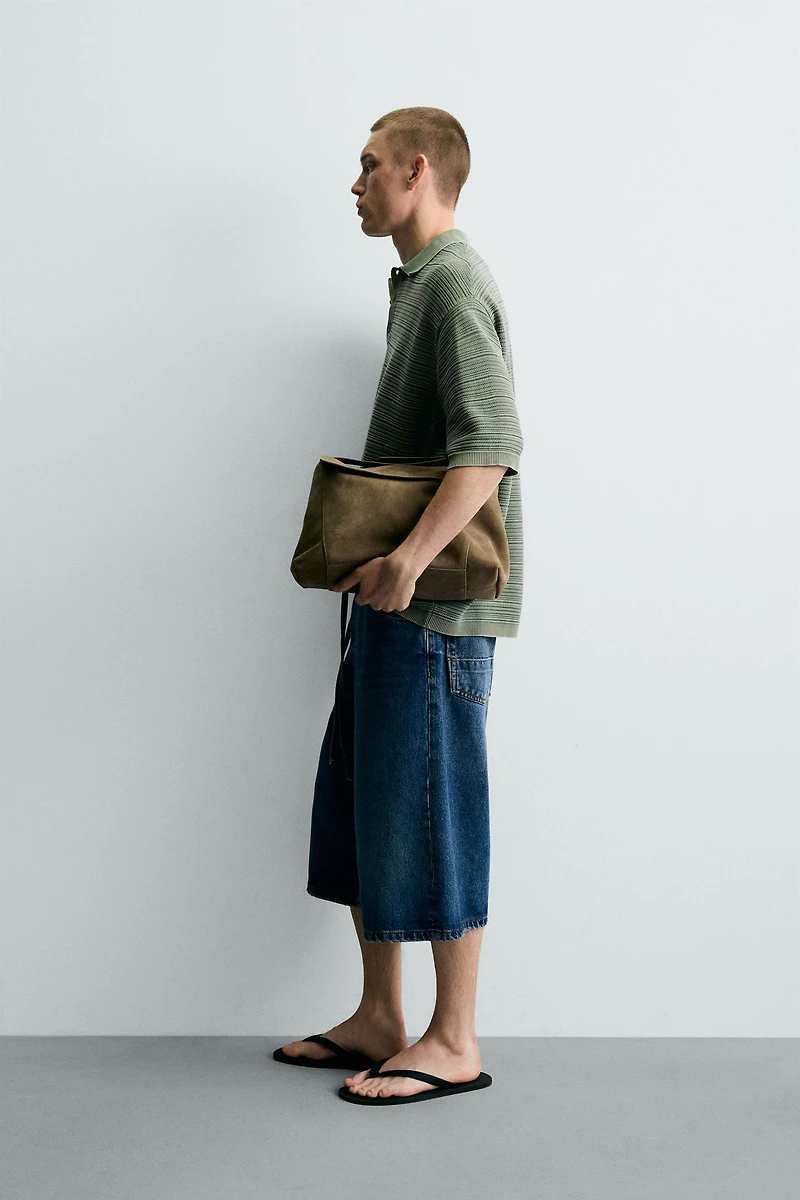RELAXED FIT WASHED KNIT POLO