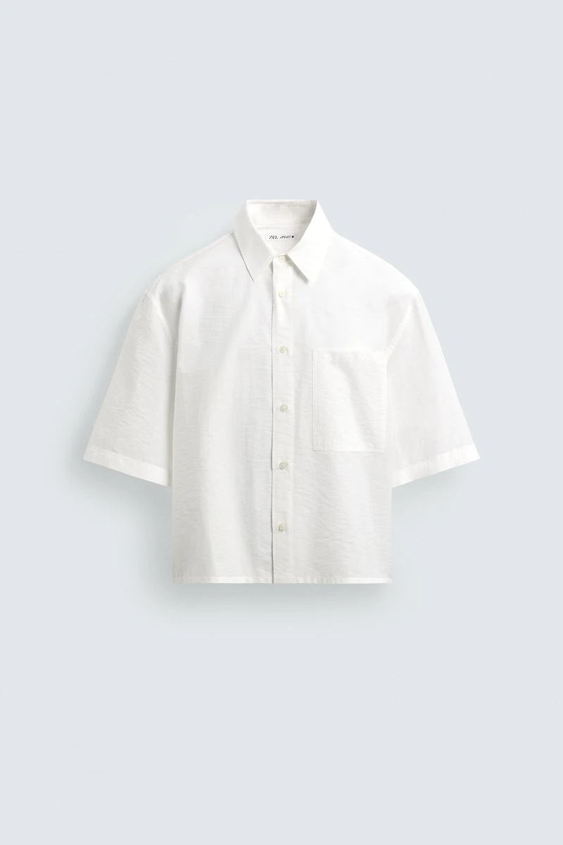 BOXY FIT POCKET SHIRT