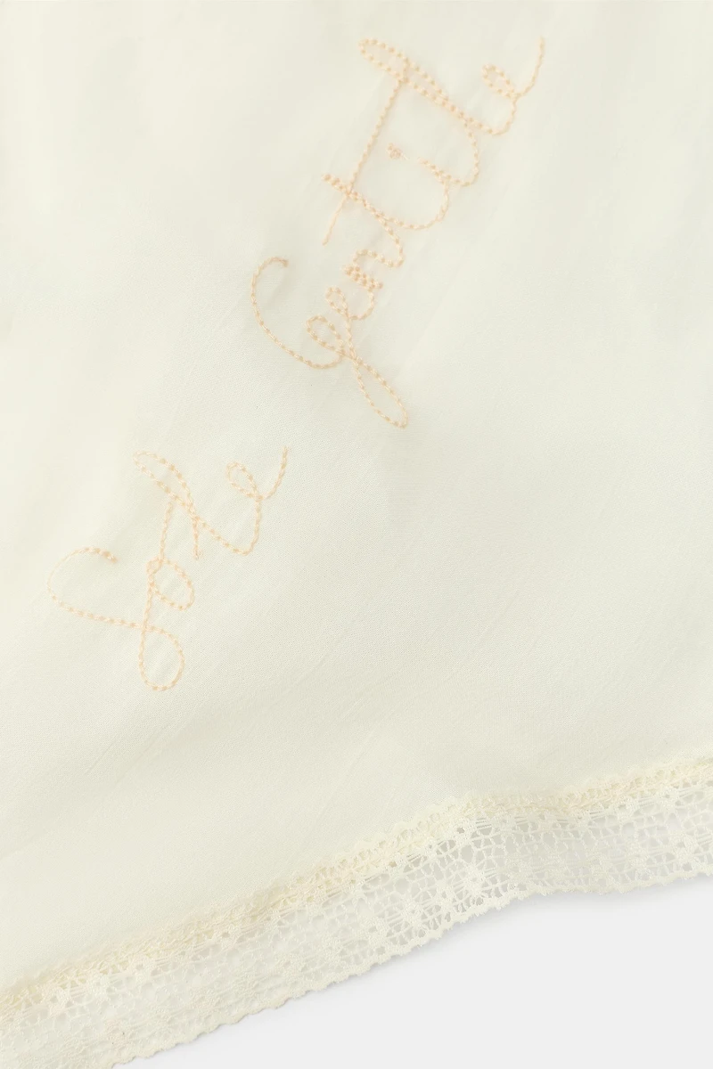 FOULARD BANDANA BRODERIES DENTELLE