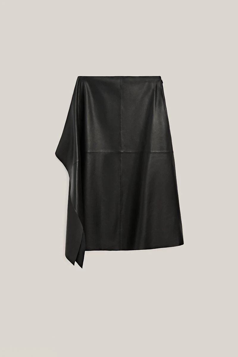 Nappa leather midi skirt - LIMITED EDITION
