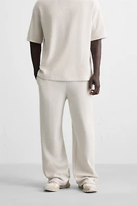 VERTICAL TEXTURED JOGGER PANTS