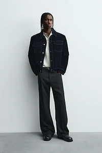 FLOCKED VELVET JACKET