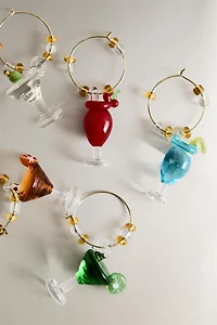 SET OF COCKTAIL GLASS CHARMS (SET OF 6)