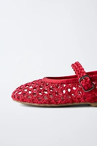 OPENWORK BALLET FLATS