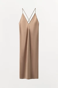 MULTI-WAY STRAP SLIP DRESS