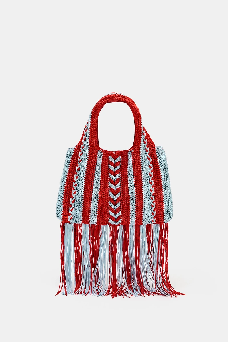 SAC À MAIN EN CROCHET IMPRIMÉ