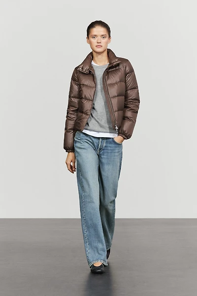 Stand collar down jacket