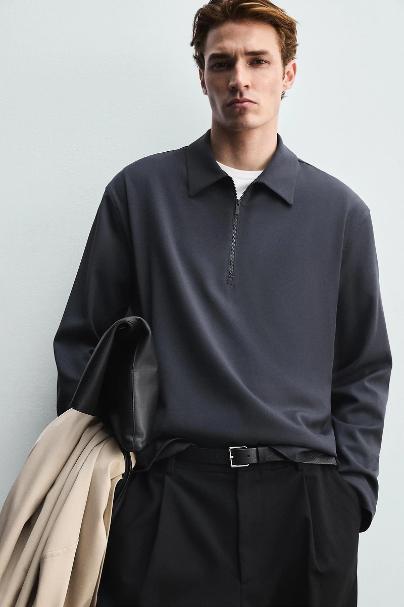 CHEMISE POLO AVEC VISCOSE