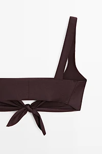Haut de bikini brillant