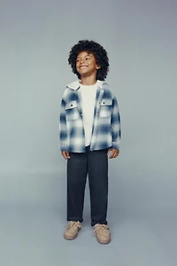 TEXTURED PANTS WITH LABEL