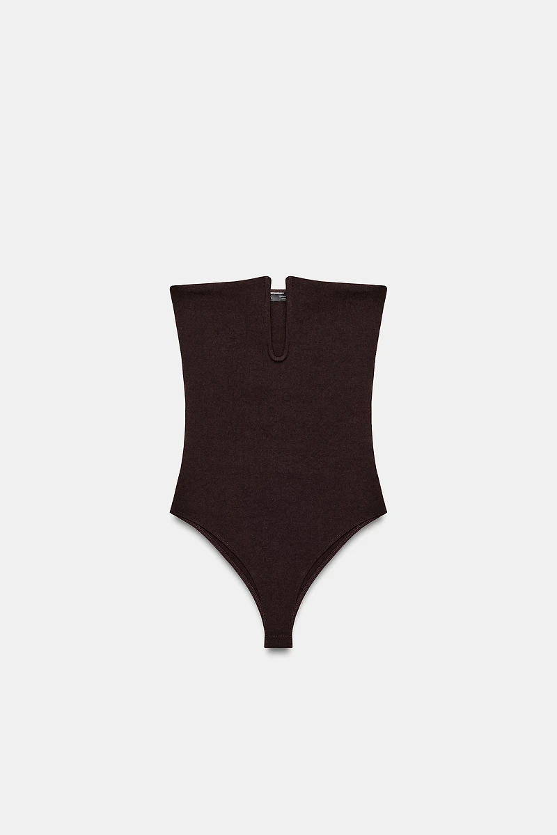 STRETCH BANDEAU BODYSUIT