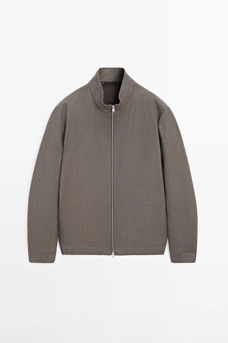 Cool wool blend jacket