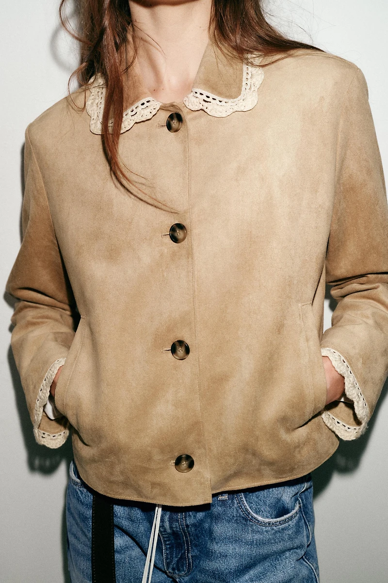 FAUX SUEDE JACKET