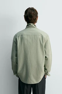 CHEMISE STRUCTURÉE À CARREAUX