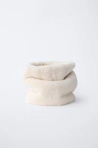 FAUX FUR NECK WARMER