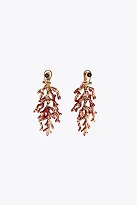 BOUCLES D'OREILLES CORAIL