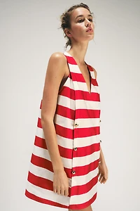 STRIPED MINI DRESS