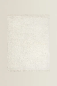 RECTANGULAR TEXTURED COTTON AREA RUG