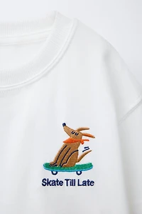 ANIMAL EMBROIDERY T-SHIRT