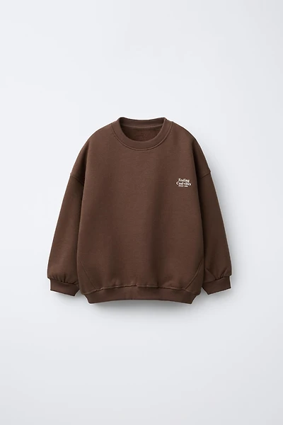 BASIC TEXT SWEATSHIRT
