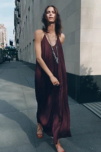 ZW COLLECTION SATIN LONG DRESS