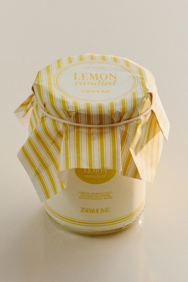 (130 G) LEMON CANDIED SCENTED CANDLE