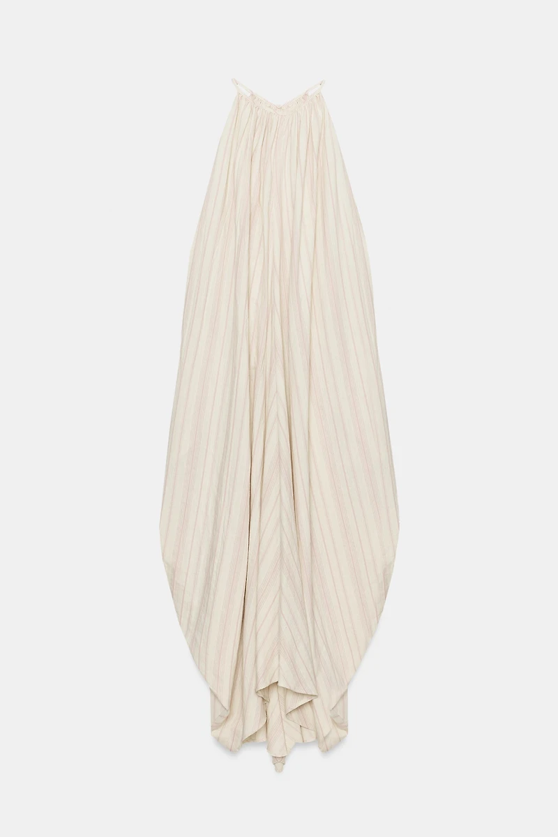 HALTER DRESS WITH LINEN ZW COLLECTION