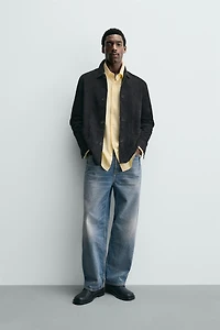 SURCHEMISE EN CUIR DAIM