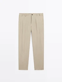 Pantalon total look 100 % lin