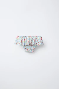 1-6 YEARS/ RUFFLED FLORAL BOTTOMS